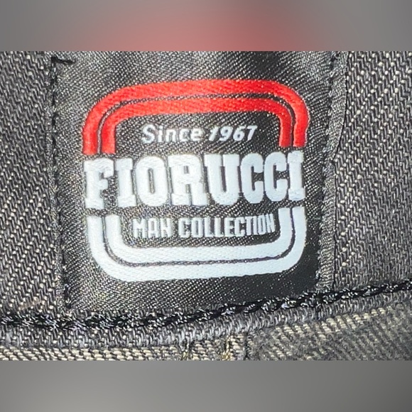 Fiorucci Jeans Mens Black Slim Fit Whiskering Straight Leg Button Fly👖NWT 29 - Picture 9 of 12